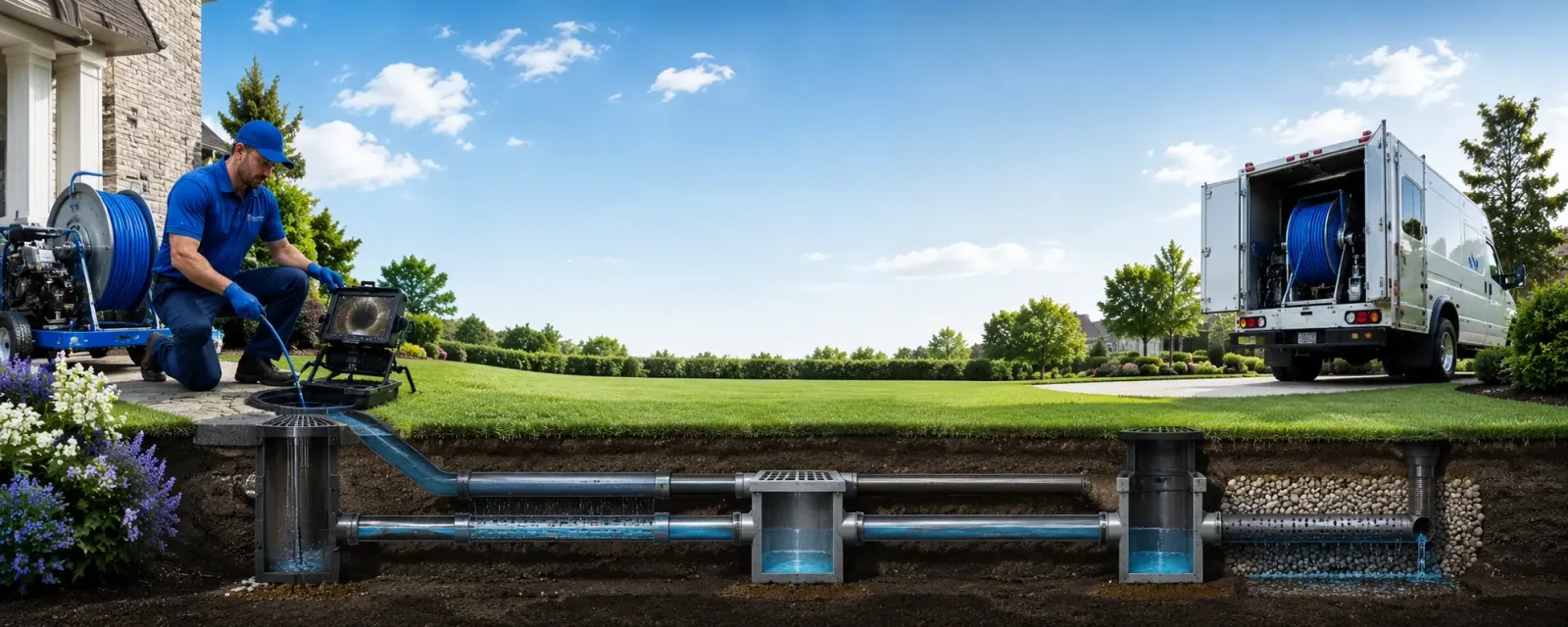 Outdoor drain cleaning information for Vining, IA